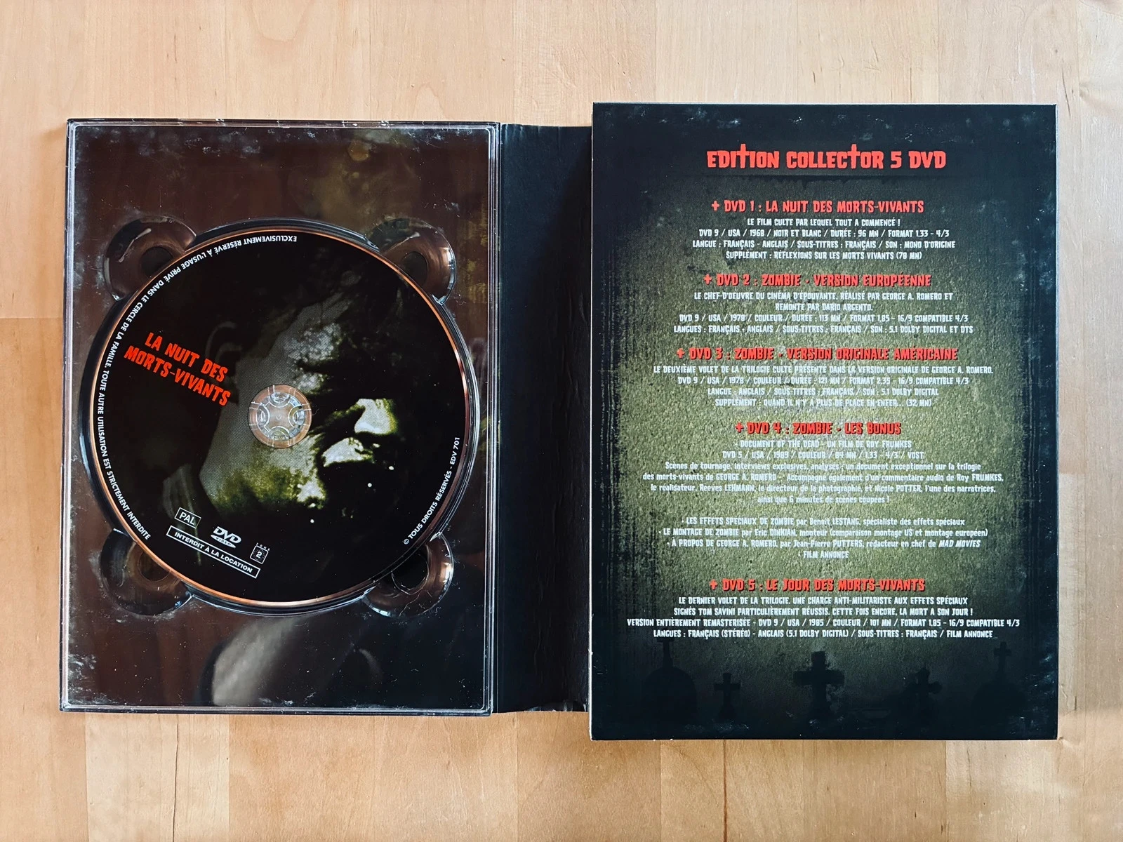 Coffret 5 DVD A trilogia dos Mortos-Vivos de George A. Romero. – photo 3